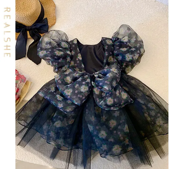 2023 Flower Girls Dress Wedding Party Princess Dress Kids Clothes Big Short Sleeve Sleeves Dress Children's Vestidos 
2023 Flower Girls Dress Wedding Party Princess Dress Kids Clothes Big Short Sleeve Sleeves Dress Children's Vestidos