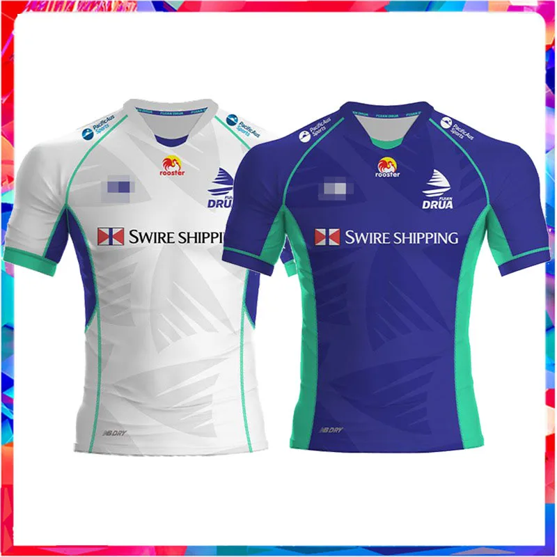 2022 Fiji Drua home and away football jersey short-sleeved sports training suit men's Fiji Rugby Jersey 
2022 Fiji Drua home and away football jersey short-sleeved sports training suit men's Fiji Rugby Jersey