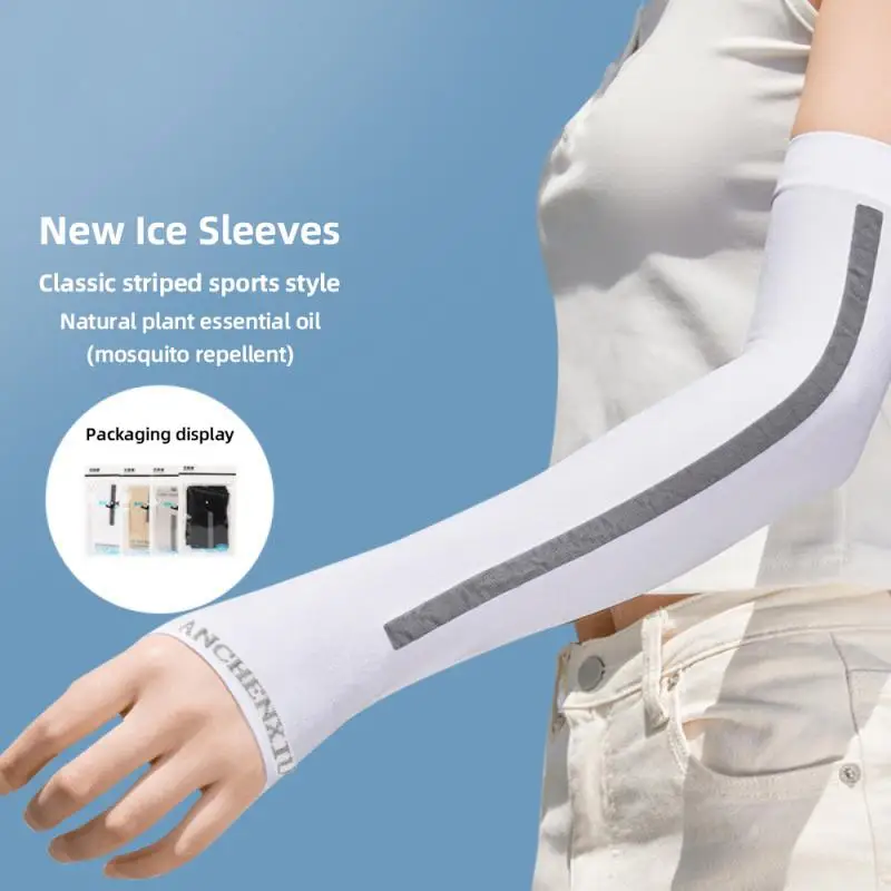 Sports Sleeves Quick Drying Elastic Arm Sleeve Safety Ice Silk Sunscreen Sleeve Fitness Sleeve Sunscreen Vertical Stripe Summer
Sports Sleeves Quick Drying Elastic Arm Sleeve Safety Ice Silk Sunscreen Sleeve Fitness Sleeve Sunscreen Vertical Stripe Summer