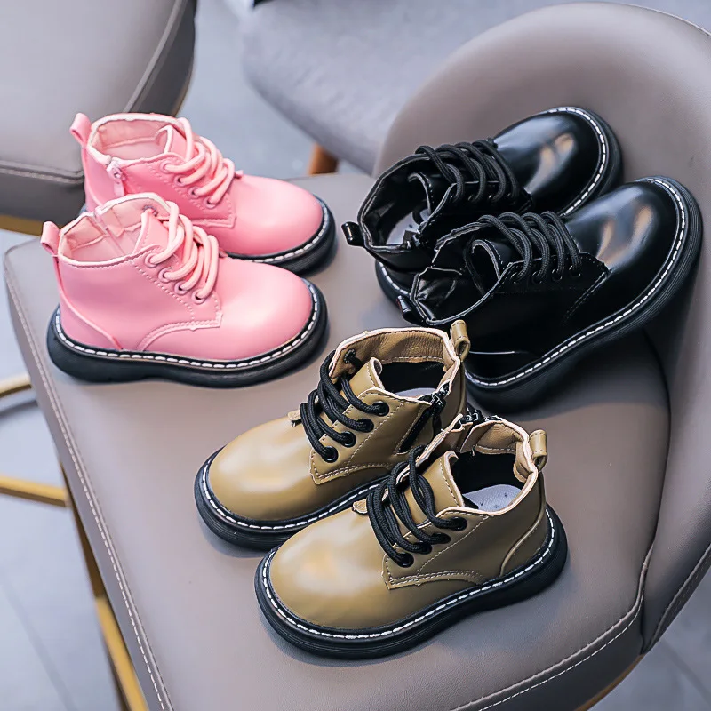 New Children Ankle Boots for Girls Sneakers Baby Toddler Shoes PU Leather Waterproof Non-slip Boy British Style Leather Boots
New Children Ankle Boots for Girls Sneakers Baby Toddler Shoes PU Leather Waterproof Non-slip Boy British Style Leather Boots