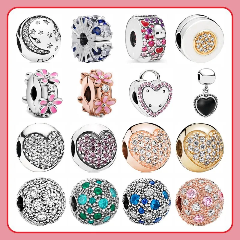 2022 Luxury S925 Sterling Silver Pink Daisy And Black Glue Dropping Heart Clip Fit Original Pandora Bracelet Woman Diy Jewelry
2022 Luxury S925 Sterling Silver Pink Daisy And Black Glue Dropping Heart Clip Fit Original Pandora Bracelet Woman Diy Jewelry