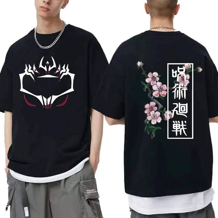 Anime Ryomen Sukuna Jujutsu Kaisen Double-sided Pattern Print Tshirt Oversized Tops Tees Men Women Fashion Loose Cotton T-shirt
Anime Ryomen Sukuna Jujutsu Kaisen Double-sided Pattern Print Tshirt Oversized Tops Tees Men Women Fashion Loose Cotton T-shirt