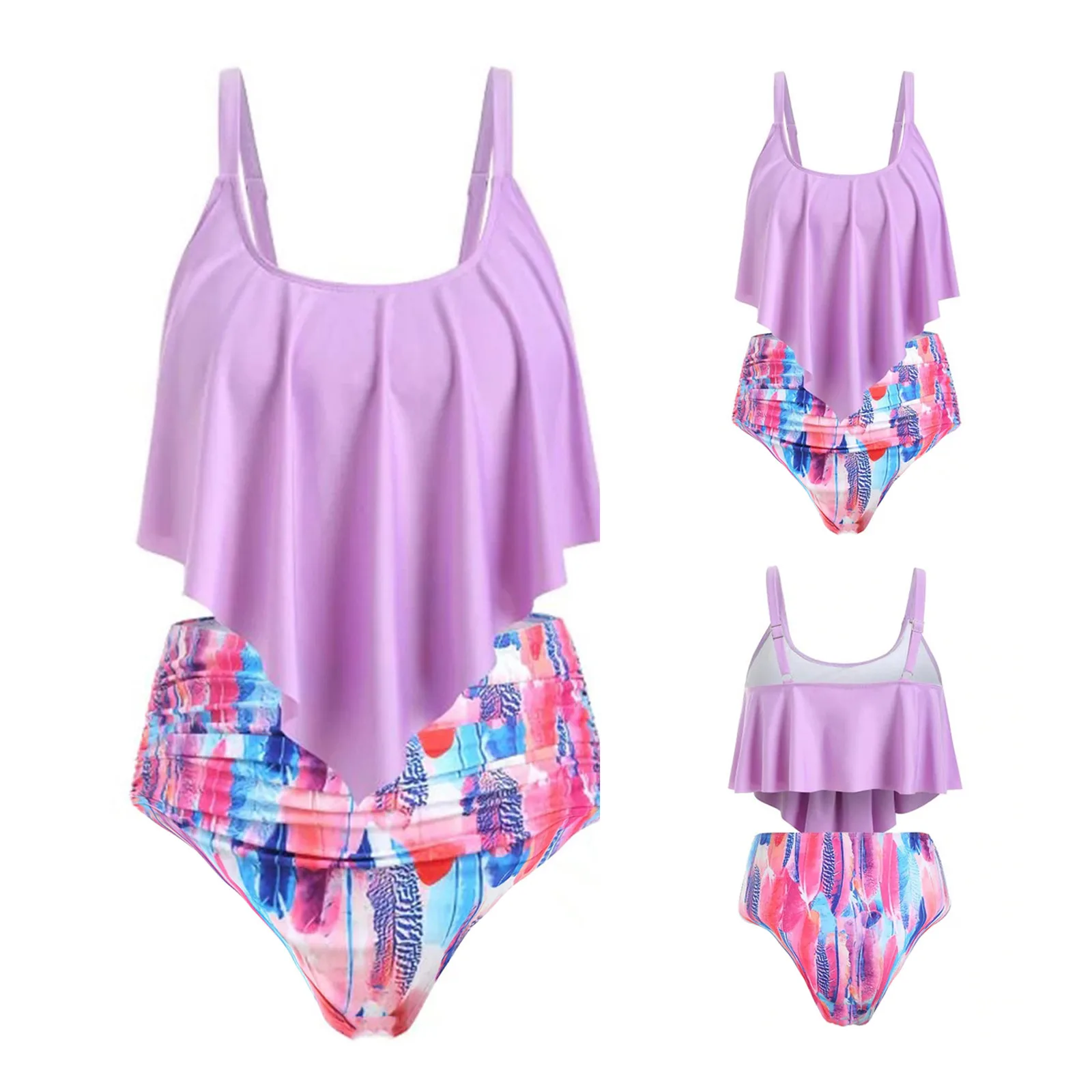 Swimming Suit for Women Two Pieces Bathing Two Waisted Ruffled Set Leopard Print Swimsuits for Women
Swimming Suit for Women Two Pieces Bathing Two Waisted Ruffled Set Leopard Print Swimsuits for Women