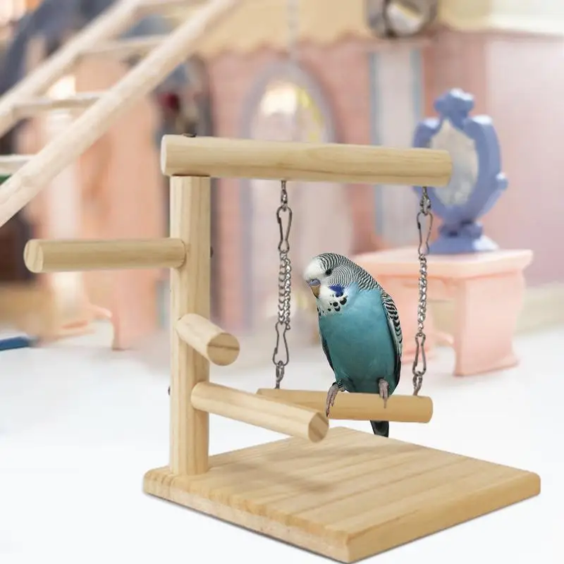 Bird Swing Toy Wooden Parrot Perch Stand bird cage Playstand Parrot Swing Stand Cage Playground For Budgie Parakeet Birds
Bird Swing Toy Wooden Parrot Perch Stand bird cage Playstand Parrot Swing Stand Cage Playground For Budgie Parakeet Birds