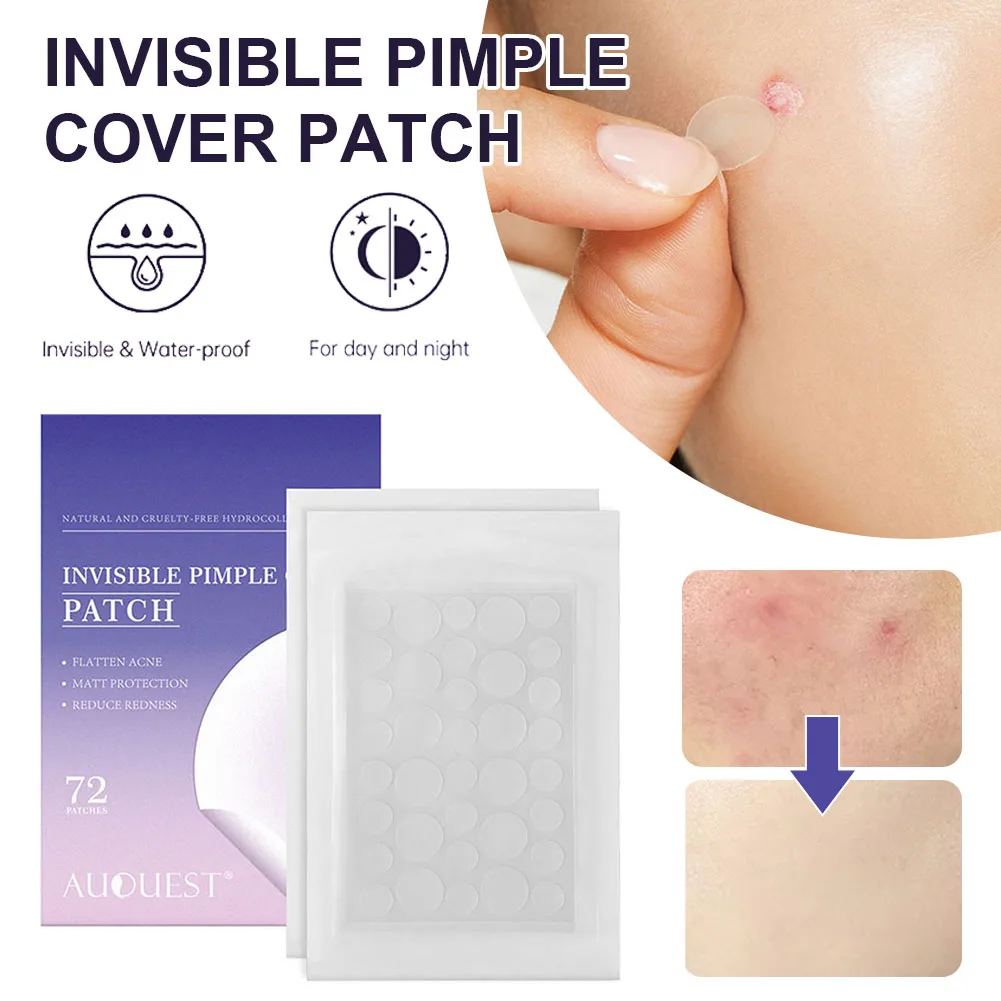 Face Acne Pimple Stickers Patch Invisible Acne Stickers Soothe Skin Pimple Remover Treatment Patch Skin Care 72pcs/box
Face Acne Pimple Stickers Patch Invisible Acne Stickers Soothe Skin Pimple Remover Treatment Patch Skin Care 72pcs/box