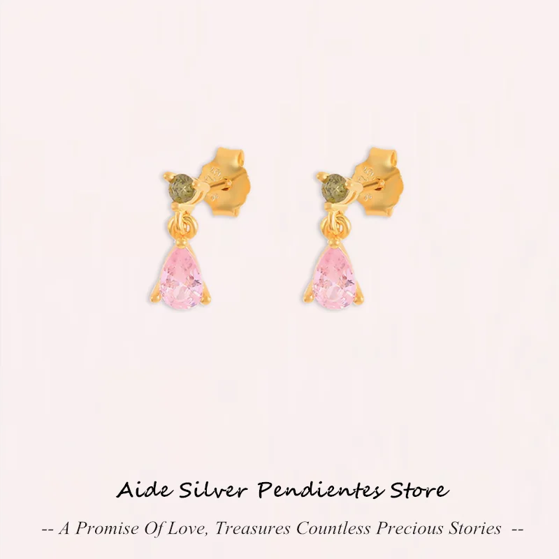 AIDE 2022 Fashion Stud Earrings For Women 925 Sterling Silver Multiple Colored Charms Earrings Aros Plata De Ley 925 Original
AIDE 2022 Fashion Stud Earrings For Women 925 Sterling Silver Multiple Colored Charms Earrings Aros Plata De Ley 925 Original
