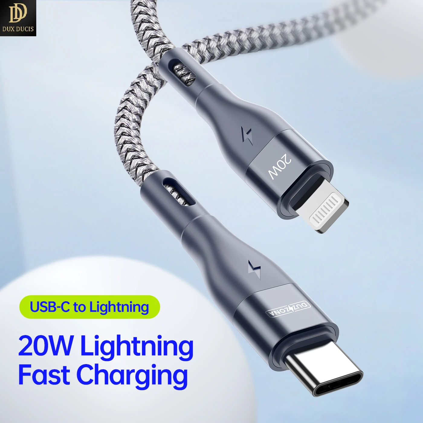 DUXDUCIS(Duzzona) Rugged Braided Nylon PD Fast Charging Cable 20W/2.22A(Max) USB-C to Lighting for iPhone 14 13 12 Pro Max/iPad
DUXDUCIS(Duzzona) Rugged Braided Nylon PD Fast Charging Cable 20W/2.22A(Max) USB-C to Lighting for iPhone 14 13 12 Pro Max/iPad