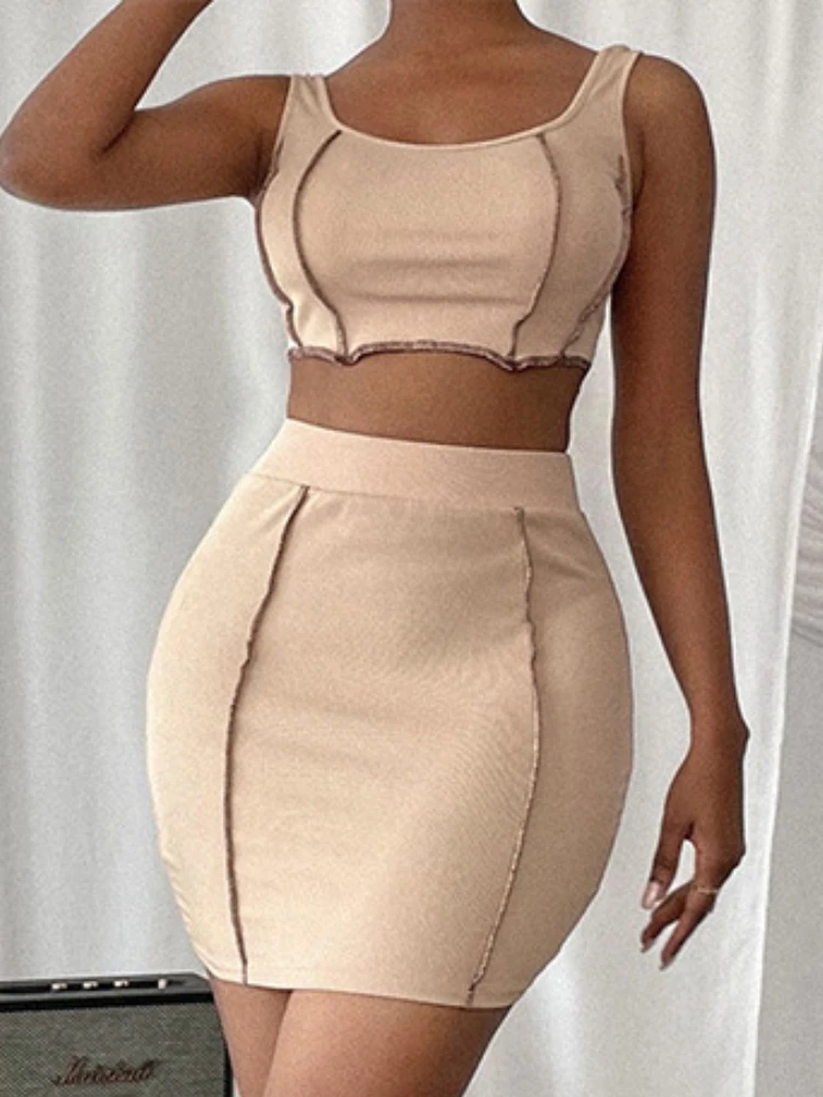 Summer Patchwork Midriff Strap Sets Women Elastic Skinny Sexy Wrap Mini Skirt Female Casual Two Piece Fashion Party Skirt 2022
Summer Patchwork Midriff Strap Sets Women Elastic Skinny Sexy Wrap Mini Skirt Female Casual Two Piece Fashion Party Skirt 2022