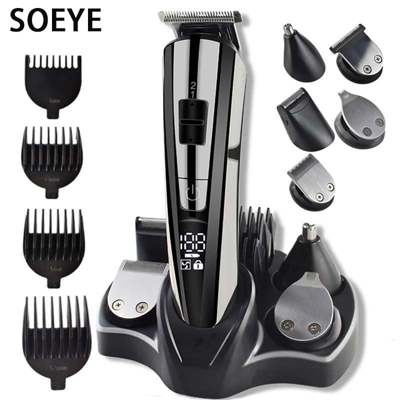 SOEYE Electric Hair Clipper fo men Electric shaver Beauty kit beard With LED Screen Electric razor Low Noise Adult Kid Haircut
SOEYE Electric Hair Clipper fo men Electric shaver Beauty kit beard With LED Screen Electric razor Low Noise Adult Kid Haircut
