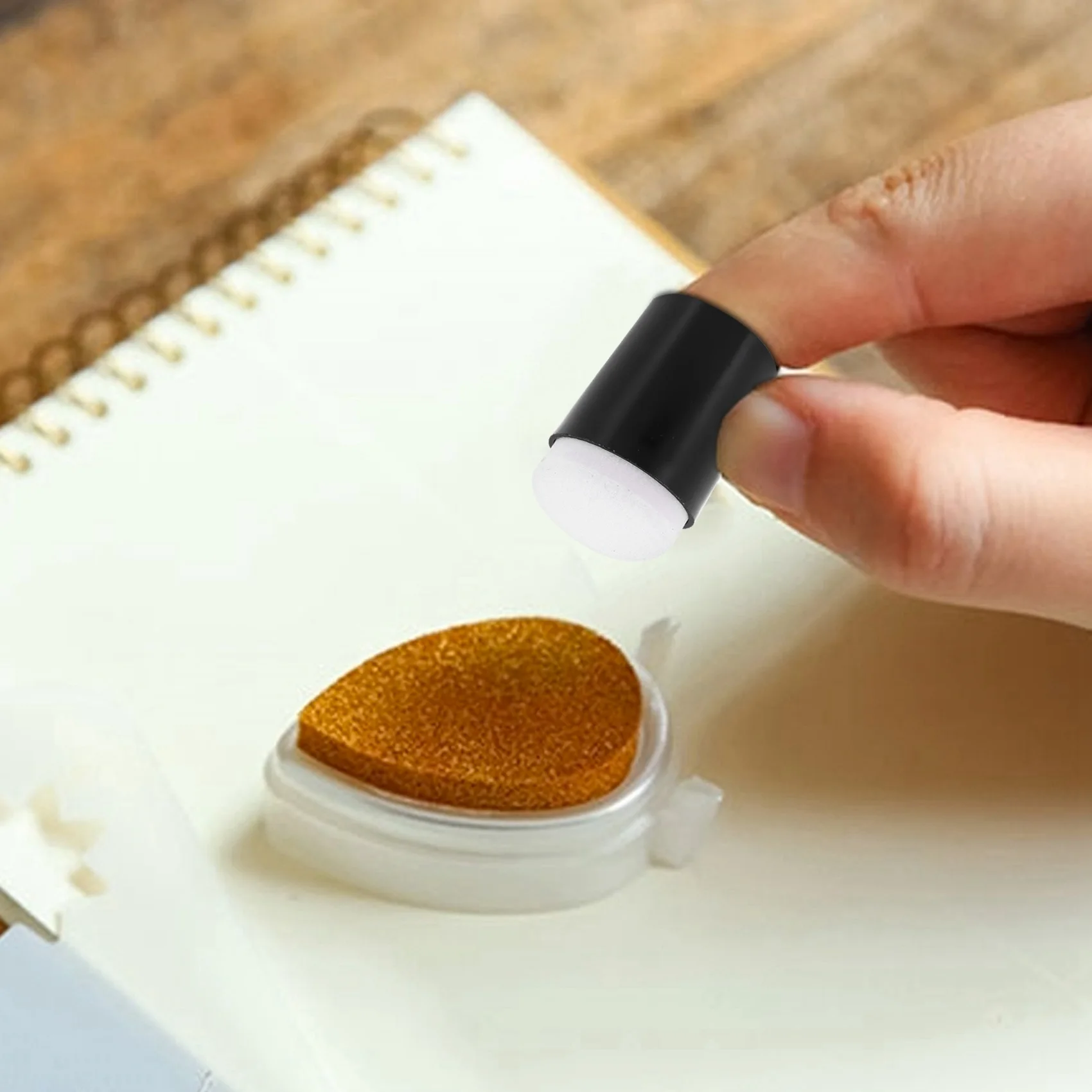 

40Pcs Finger Sponge Dauber Painting Ink Pad Stamping Brush Craft Case Art Tools With Box Office School Darwing Diy Craft