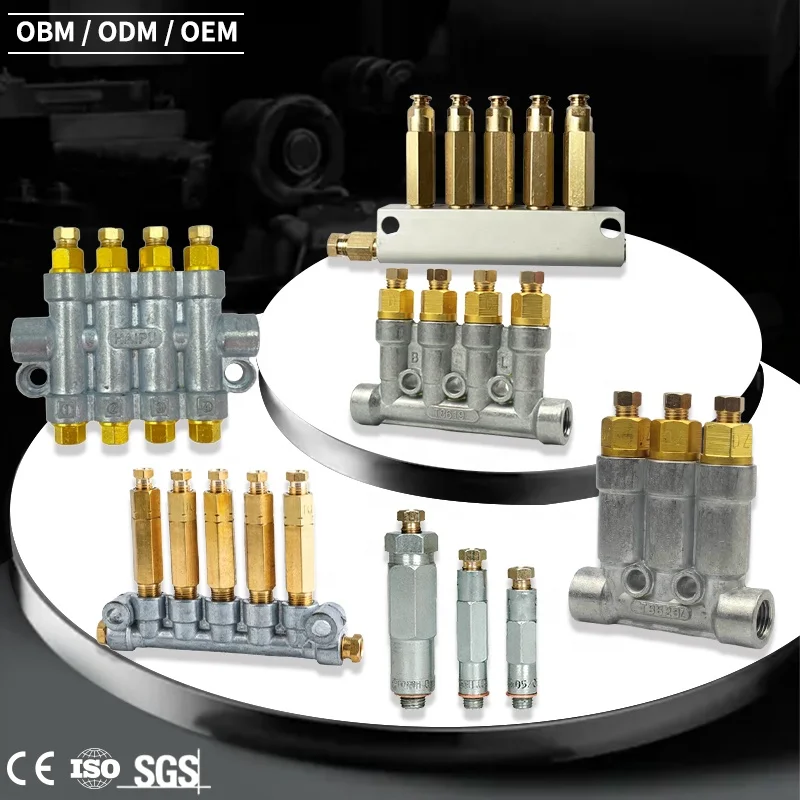 Oil Grease Distributor Valve For Lubrication System Lubricant Metering Device Quantitative Pressure Relief Thin Oil Distributor
Oil Grease Distributor Valve For Lubrication System Lubricant Metering Device Quantitative Pressure Relief Thin Oil Distributor