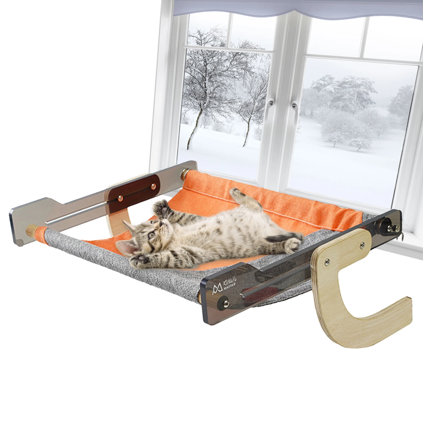 Cat Hammock Cat Window Hammock Large Sturdy Space Saving Cat Bed Cat Resting Seat Hold Large Cats Indoors Providing All-Around
Cat Hammock Cat Window Hammock Large Sturdy Space Saving Cat Bed Cat Resting Seat Hold Large Cats Indoors Providing All-Around