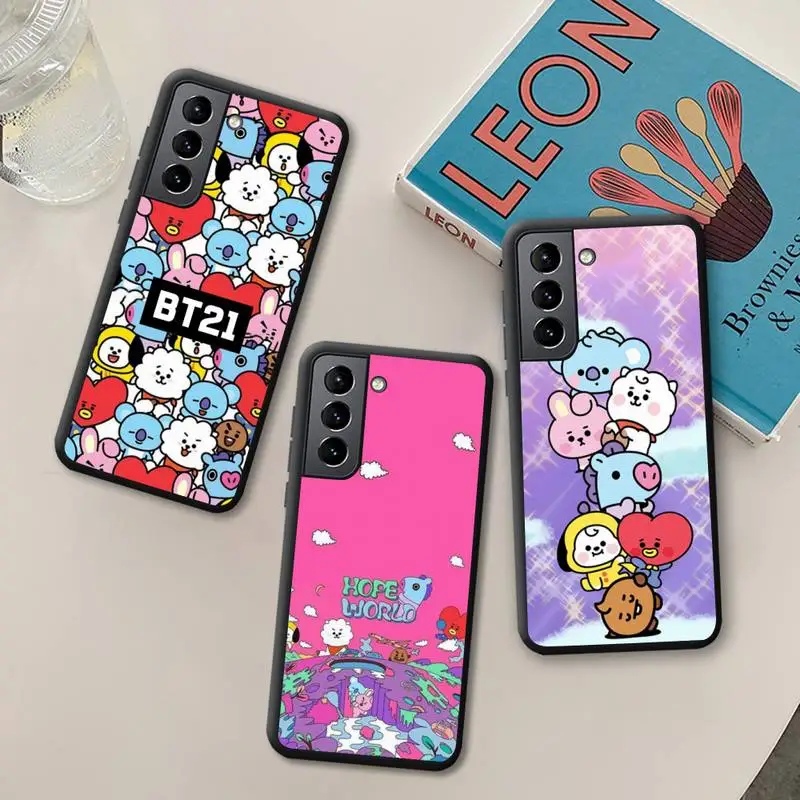 Cute Cartoon BT21 kpop Phone Case Silicone Soft for Samsung Galaxy S21 Ultra S20 FE M11 S8 S9 Plus S10 5G lite 2020
Cute Cartoon BT21 kpop Phone Case Silicone Soft for Samsung Galaxy S21 Ultra S20 FE M11 S8 S9 Plus S10 5G lite 2020