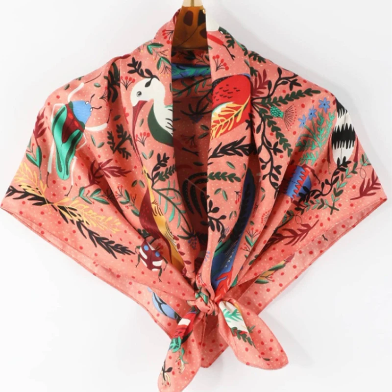 90X90CM Luxury Sunscreen Square Bandanna Fashion Scarf Women Neckerchief Hijab Print Shawl Foulard Bandanna Hair Shawl Wrap
90X90CM Luxury Sunscreen Square Bandanna Fashion Scarf Women Neckerchief Hijab Print Shawl Foulard Bandanna Hair Shawl Wrap