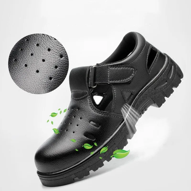 men's fashion breathable steel toe covers safety shoes summer soft leather sandals working boots outdoor worker footwear protect
men's fashion breathable steel toe covers safety shoes summer soft leather sandals working boots outdoor worker footwear protect