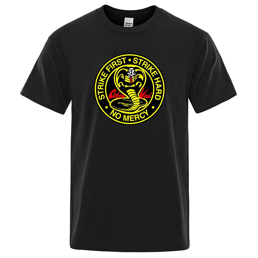 Cobra Kai Cartoon Image Printed T-Shirt Hip Hop Funny T Shirts Mens Short Sleeve Cool Mens Clothing Street Summer Tee Shirt
Cobra Kai Cartoon Image Printed T-Shirt Hip Hop Funny T Shirts Mens Short Sleeve Cool Mens Clothing Street Summer Tee Shirt