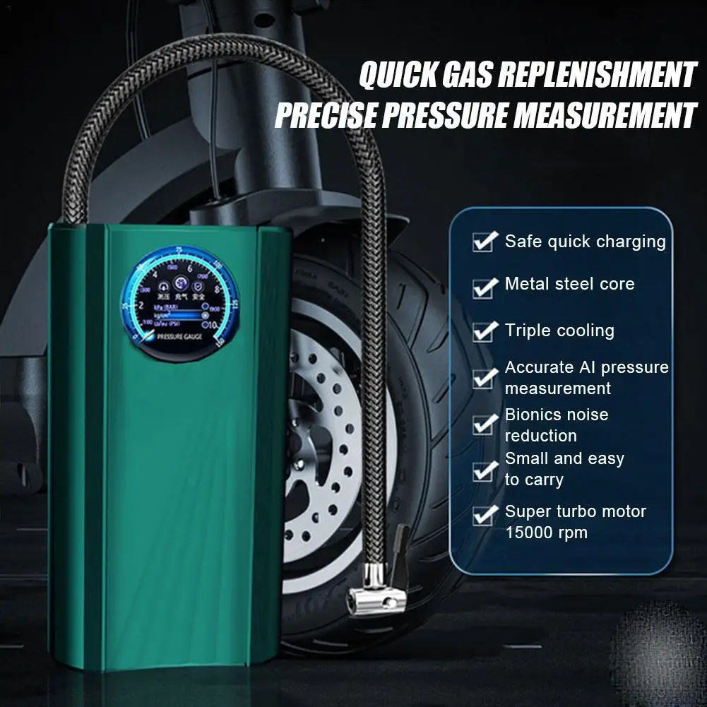 Powerful Turbine Car Air Pump 12V Car Air Compressor Tire Pressure Detection Inflatable Pump Wired Electric Auto Air Inflator
Powerful Turbine Car Air Pump 12V Car Air Compressor Tire Pressure Detection Inflatable Pump Wired Electric Auto Air Inflator