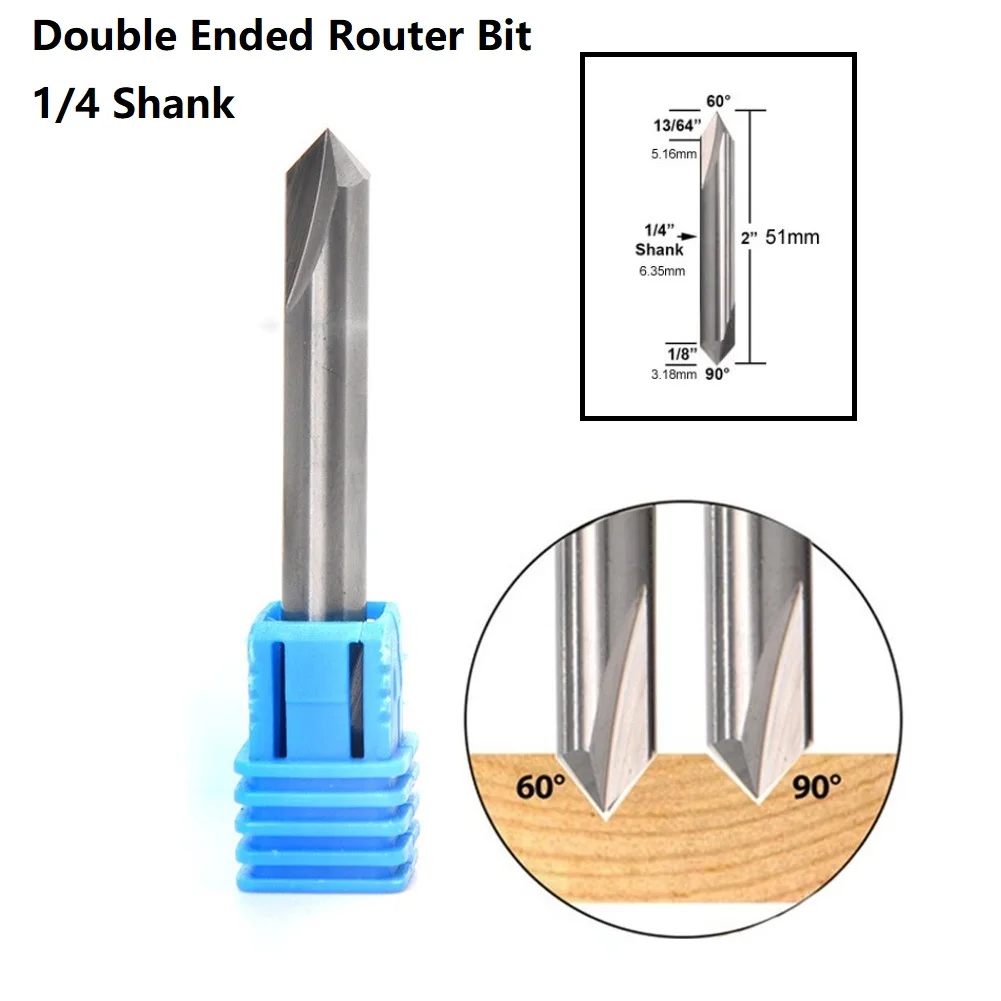 1 Pc Router Bit 60 & 90 Degree V Groove Solid Carbide Router Bit 1/4inch Shank Milling Cutter Woodworking Tools Accessories
1 Pc Router Bit 60 & 90 Degree V Groove Solid Carbide Router Bit 1/4inch Shank Milling Cutter Woodworking Tools Accessories