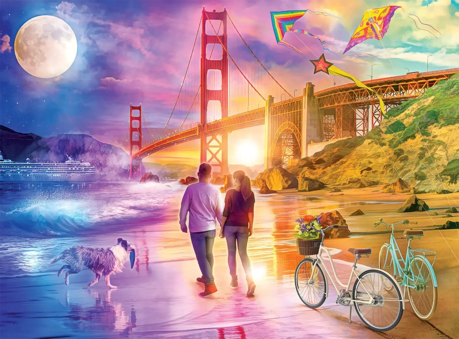 Golden Gate Dawn 'til Dusk Jigsaw Puzzle for Adults Kids Puzzle Game pre school educational toys homeschool supplies educational
Golden Gate Dawn 'til Dusk Jigsaw Puzzle for Adults Kids Puzzle Game pre school educational toys homeschool supplies educational