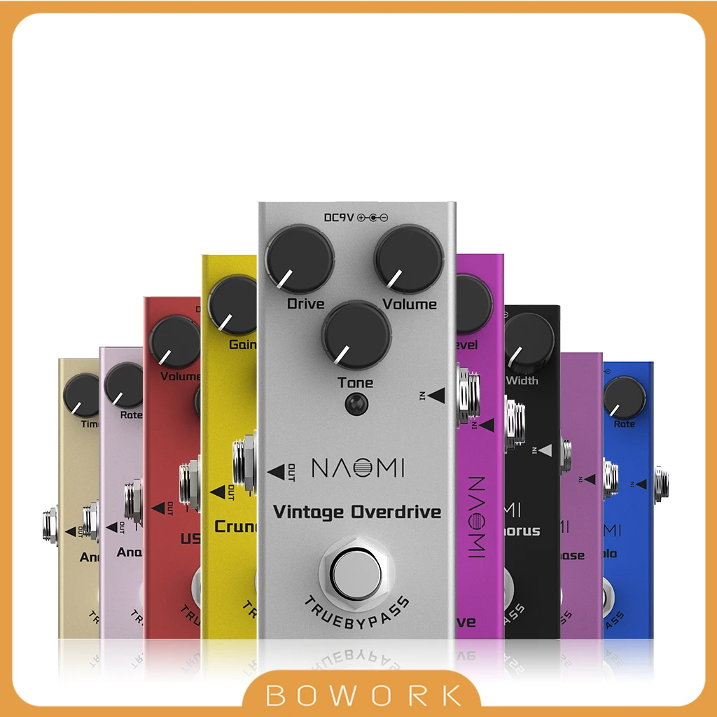 NAOMI Guitar Pedal Mini Pedal Effects Pedal Analog Delay Distortion Chorus Over Drive Single Guitar Effects Pedal True Bypass
NAOMI Guitar Pedal Mini Pedal Effects Pedal Analog Delay Distortion Chorus Over Drive Single Guitar Effects Pedal True Bypass