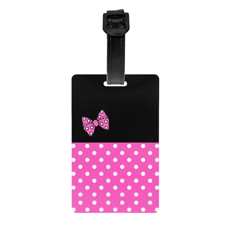 Pink Minnie Polkadots Luggage Tags Custom Animated Baggage Tags Privacy Cover Name ID Card
Pink Minnie Polkadots Luggage Tags Custom Animated Baggage Tags Privacy Cover Name ID Card