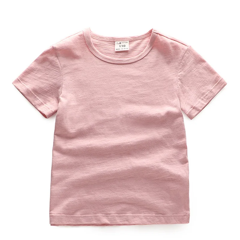 Children's Wear Pure Cotton Short Sleeve Summer Light and Breathable Solid Color Top Round Collar Children's T-shirt
Children's Wear Pure Cotton Short Sleeve Summer Light and Breathable Solid Color Top Round Collar Children's T-shirt