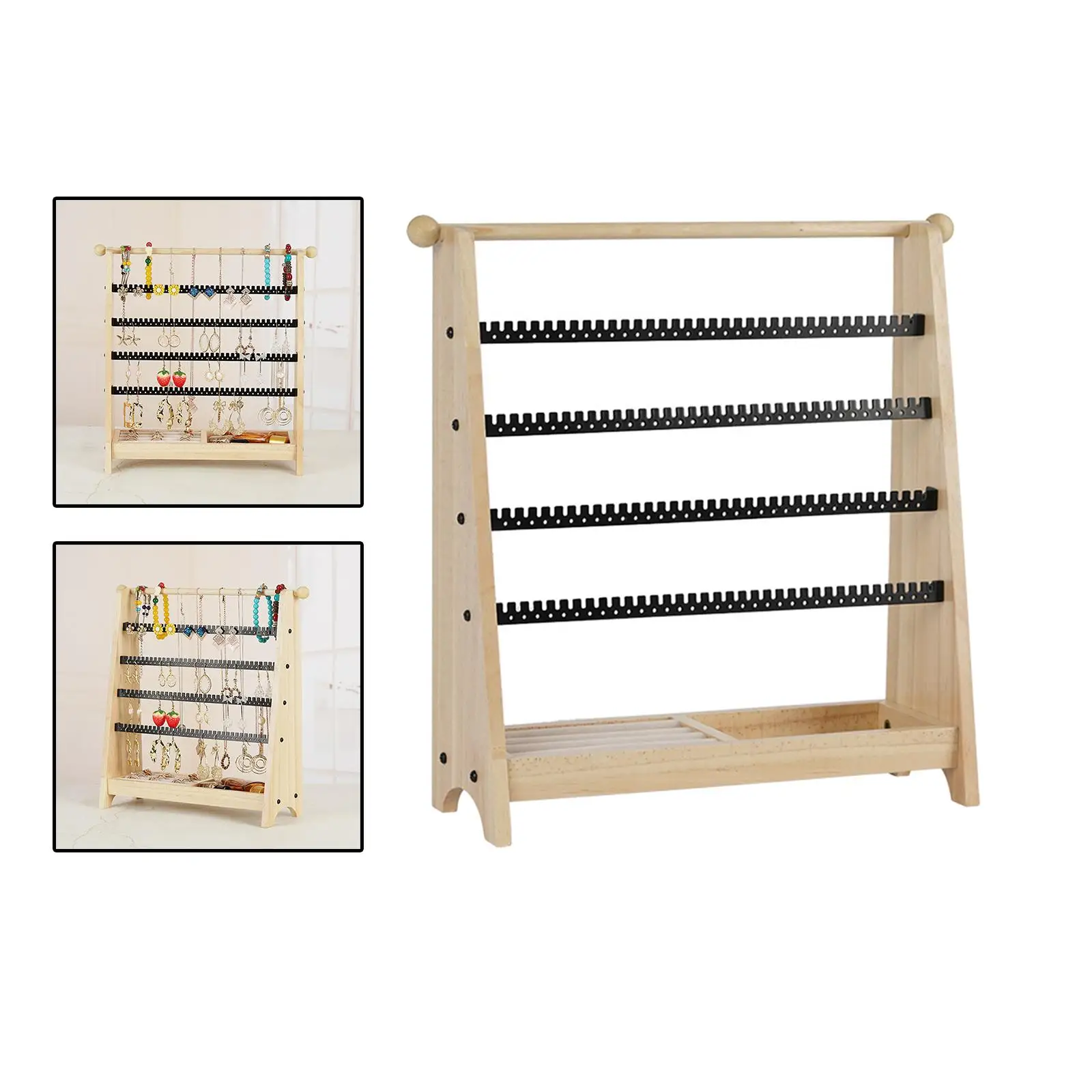 Jewelry Display Stand, 5 Tiers Dresser Hanger Storage Earrings Organizer Ear Studs Rings Holder
Jewelry Display Stand, 5 Tiers Dresser Hanger Storage Earrings Organizer Ear Studs Rings Holder