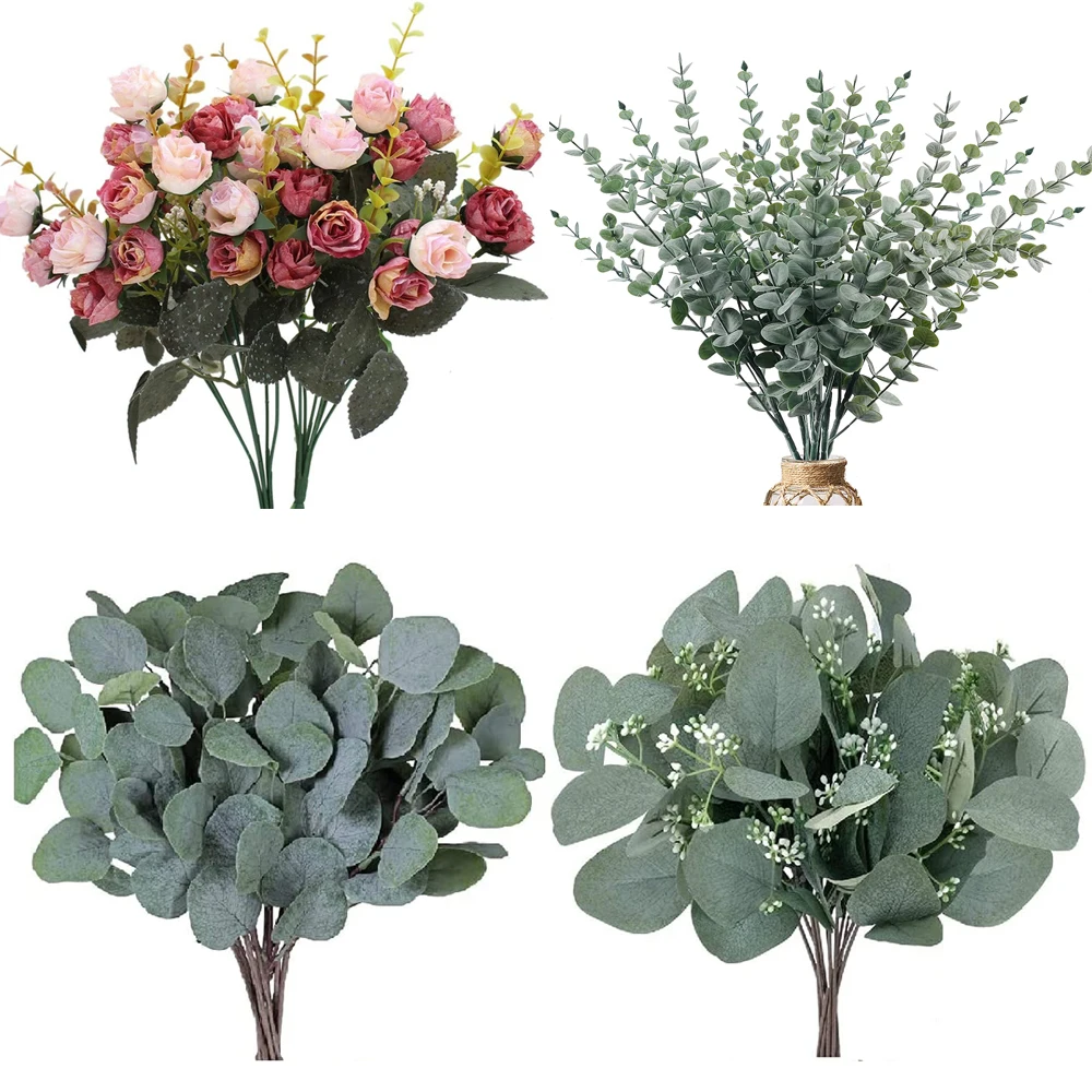 Wedding Eucalyptus Leaves Decoration Artificial Peony Flowers Wedding Decor DIY Wreath Craft Rustic Wedding Home Decor
Wedding Eucalyptus Leaves Decoration Artificial Peony Flowers Wedding Decor DIY Wreath Craft Rustic Wedding Home Decor