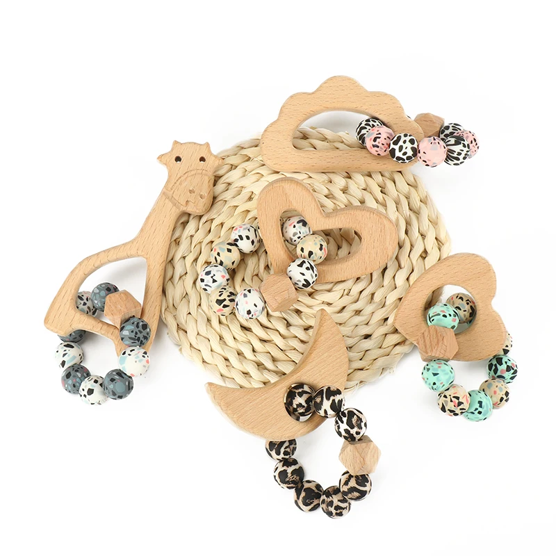 1Pcs Baby Teether Animal WoodenTeether Pendant Wood Silicone Round Beads Baby Bracelet For Pacifier Chain Accessories Nursing
1Pcs Baby Teether Animal WoodenTeether Pendant Wood Silicone Round Beads Baby Bracelet For Pacifier Chain Accessories Nursing