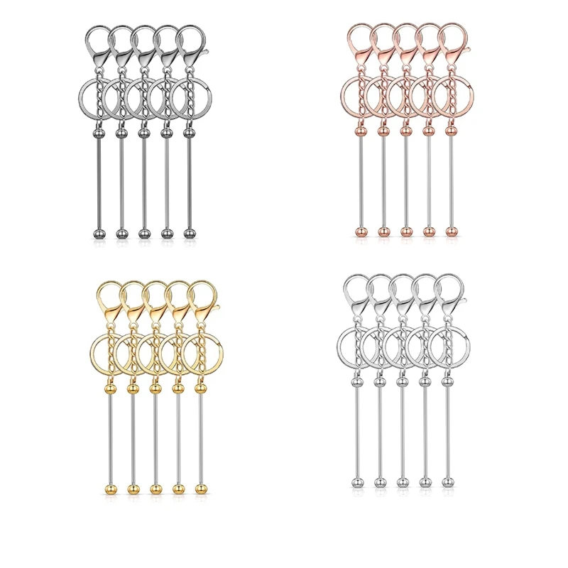 6 Piece Beadable Keychain Bars Blanks Bead Keychain For DIY Pendant Crafts Jewelry Making Gun Gray
6 Piece Beadable Keychain Bars Blanks Bead Keychain For DIY Pendant Crafts Jewelry Making Gun Gray