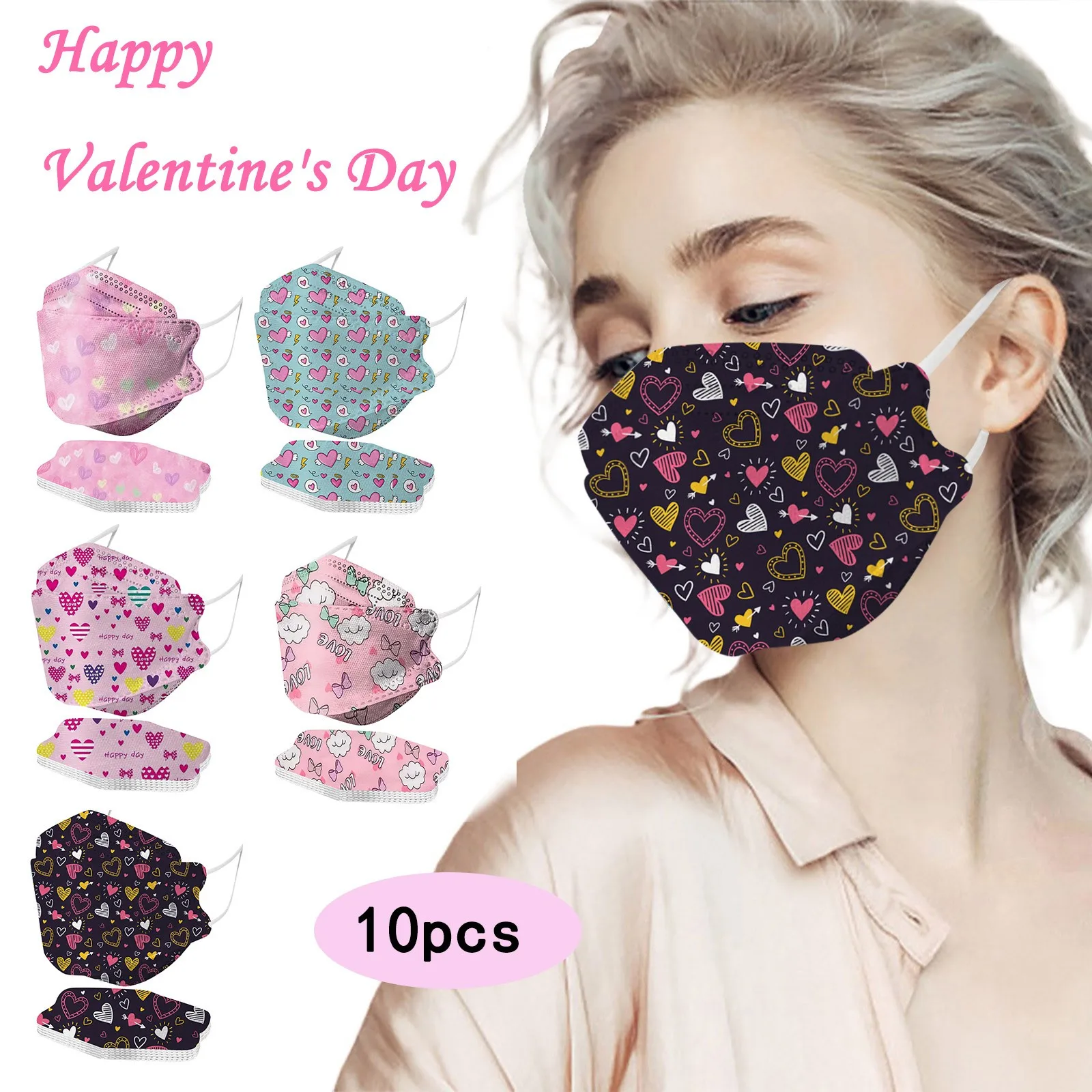 10/50pcs Mascarillas Desechables 4ply Fish Style Mouth Mask Adult Valentine's Day Print Disposable Face Mask Halloween Cosplay
10/50pcs Mascarillas Desechables 4ply Fish Style Mouth Mask Adult Valentine's Day Print Disposable Face Mask Halloween Cosplay