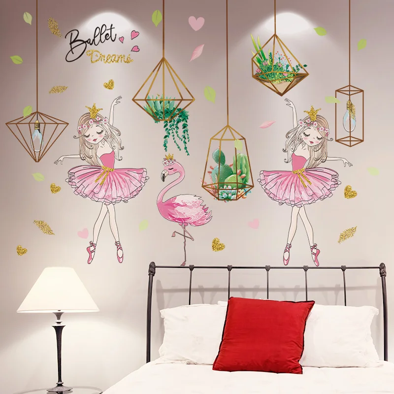 Potted Plant Wall Stickers DIY Ballet Girl Flamingo Wall Decals for Kids Bedroom Baby Room Kindergarten Nursery Home Decoration
Potted Plant Wall Stickers DIY Ballet Girl Flamingo Wall Decals for Kids Bedroom Baby Room Kindergarten Nursery Home Decoration