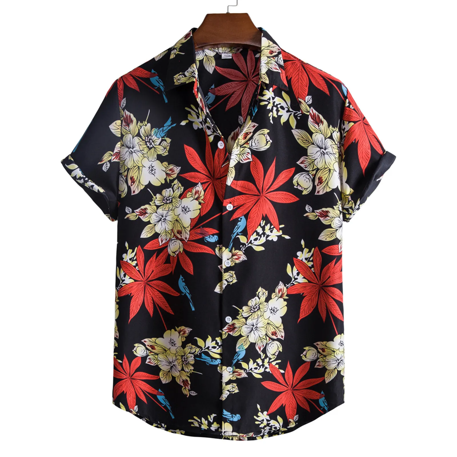 Men Summer Printed Turndown Collar Casual Single Breasted Short Sleeve Shirts Button down Shirt
Men Summer Printed Turndown Collar Casual Single Breasted Short Sleeve Shirts Button down Shirt