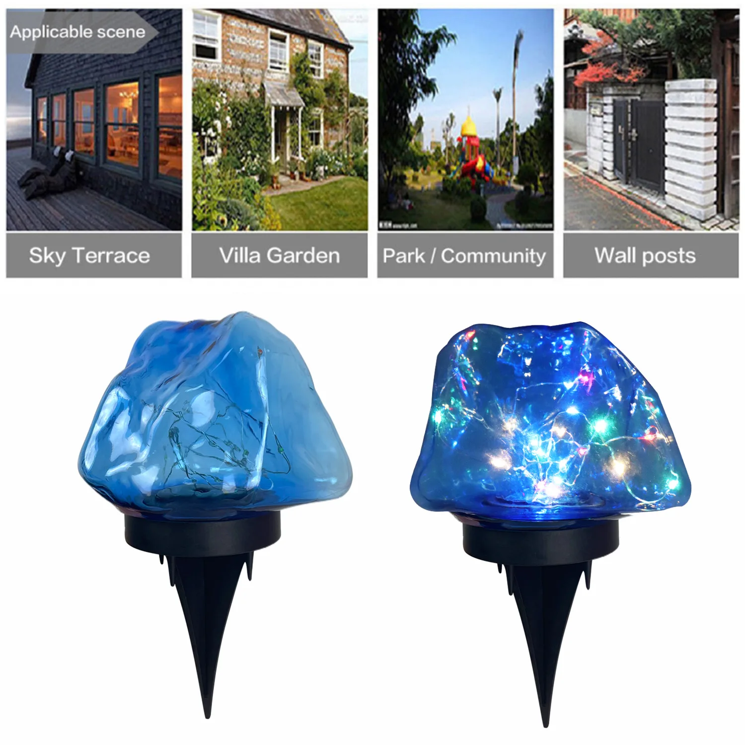 Solar LED Lawn Lamp Fake Crystal Stone Light Outdoor Waterproof Garden Lawn Decoration Stake Lamp Landscape LED Solar Lights
Solar LED Lawn Lamp Fake Crystal Stone Light Outdoor Waterproof Garden Lawn Decoration Stake Lamp Landscape LED Solar Lights