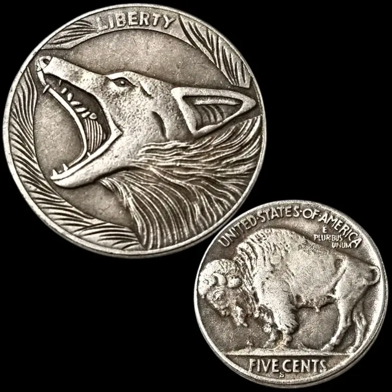 Креативная винтажная забавная монета в виде животного, крутой волк, есть Овечка, счастливая монета, памятная монета, украшение для дома, под... 
Креативная винтажная забавная монета в виде животного, крутой волк, есть Овечка, счастливая монета, памятная монета, украшение для дома, под...