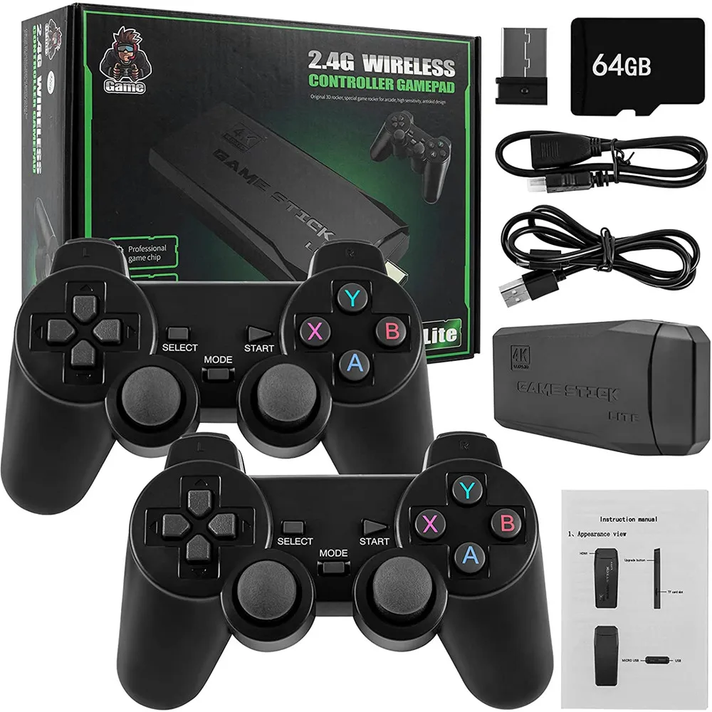 Video Game Console Games Retro handheld Game Console Wireless Controller Game Stick For PS1/GBA 64G Built-in 10000 Kid Xmas Gift
Video Game Console Games Retro handheld Game Console Wireless Controller Game Stick For PS1/GBA 64G Built-in 10000 Kid Xmas Gift