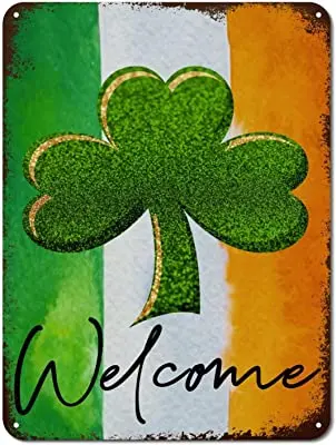 Patrick's Day Happy Irish Lucky Flag Vintage Metal Decorative Patrick's Day Decorative Tin Sign Manhole Garage
Patrick's Day Happy Irish Lucky Flag Vintage Metal Decorative Patrick's Day Decorative Tin Sign Manhole Garage
