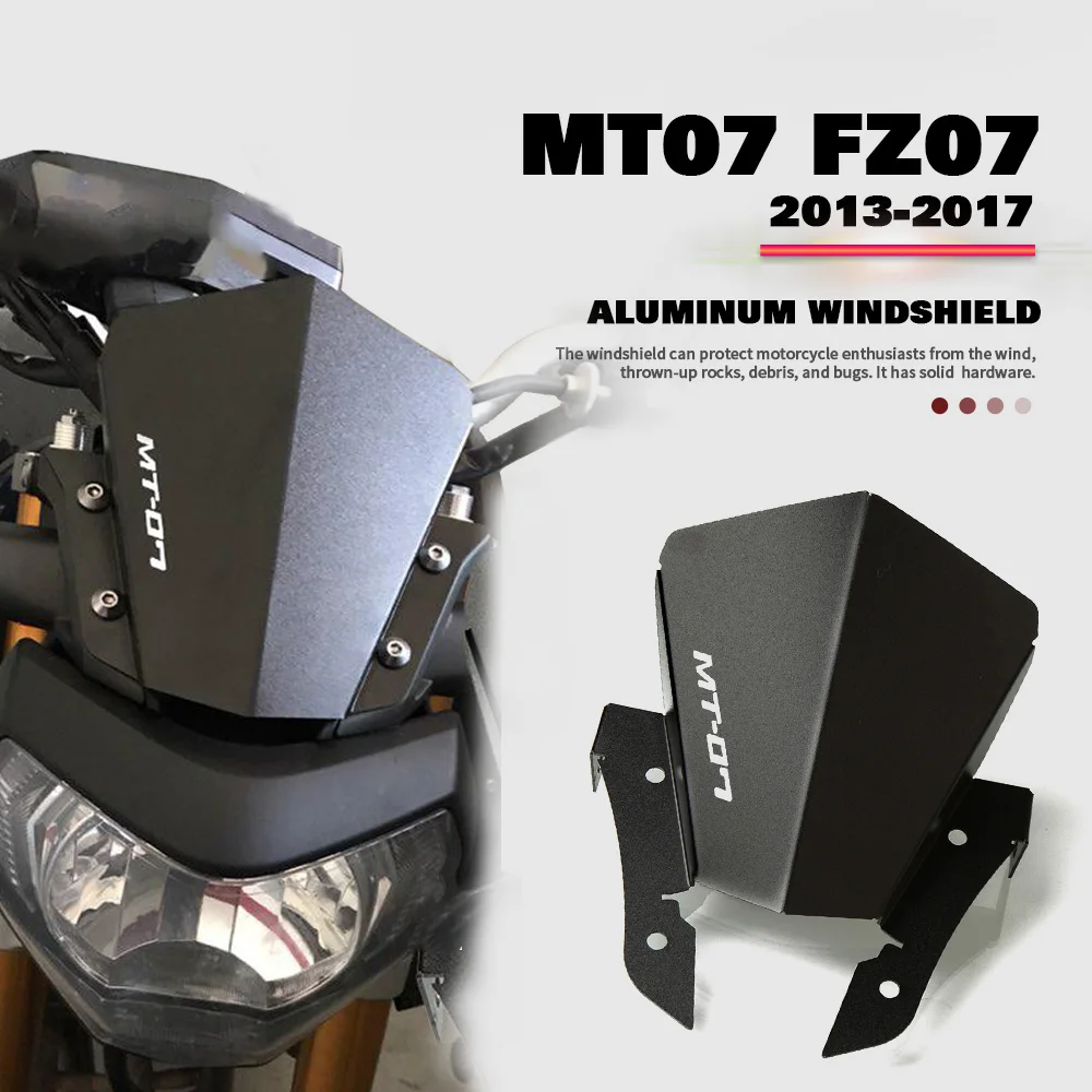 Motorcycle Windshield For YAMAHA MT07 MT-07 FZ-07 2013 2014 2015 2016 2017 Motorbike Wind Deflector Windscreen MT 07 FZ 07
Motorcycle Windshield For YAMAHA MT07 MT-07 FZ-07 2013 2014 2015 2016 2017 Motorbike Wind Deflector Windscreen MT 07 FZ 07