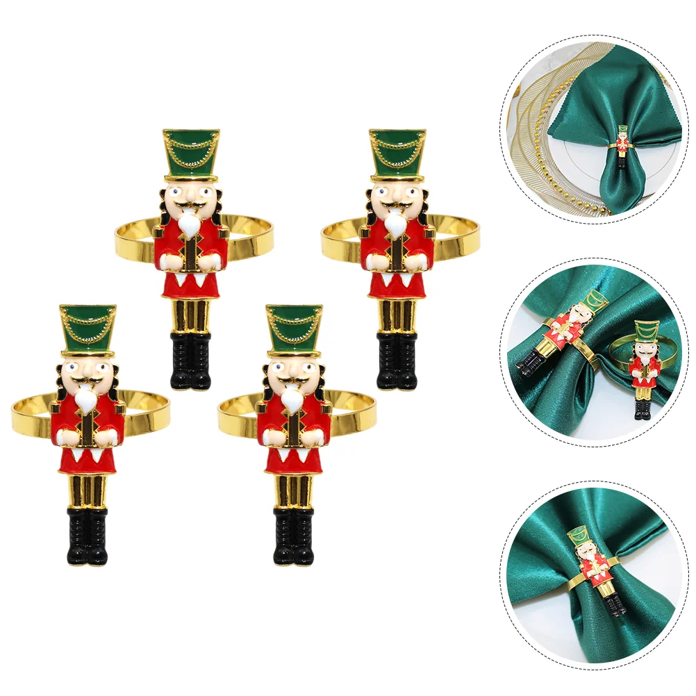 Christmas Nutcracker Soldier Napkin Ring Serviette Holders Napkin Buckles New Year Wedding Banquet Party Table Decoration
Christmas Nutcracker Soldier Napkin Ring Serviette Holders Napkin Buckles New Year Wedding Banquet Party Table Decoration