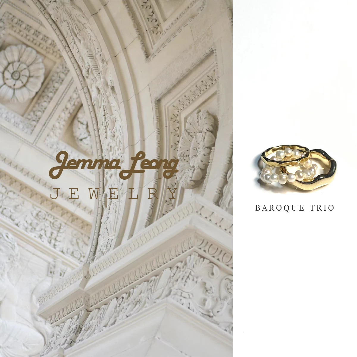JEMMA LEONG Retro Baroque Trio Rings For Woman 3 PCS Freshwater Pearls Gold Filled Wedding Jewelry Party Fashion Designer
JEMMA LEONG Retro Baroque Trio Rings For Woman 3 PCS Freshwater Pearls Gold Filled Wedding Jewelry Party Fashion Designer