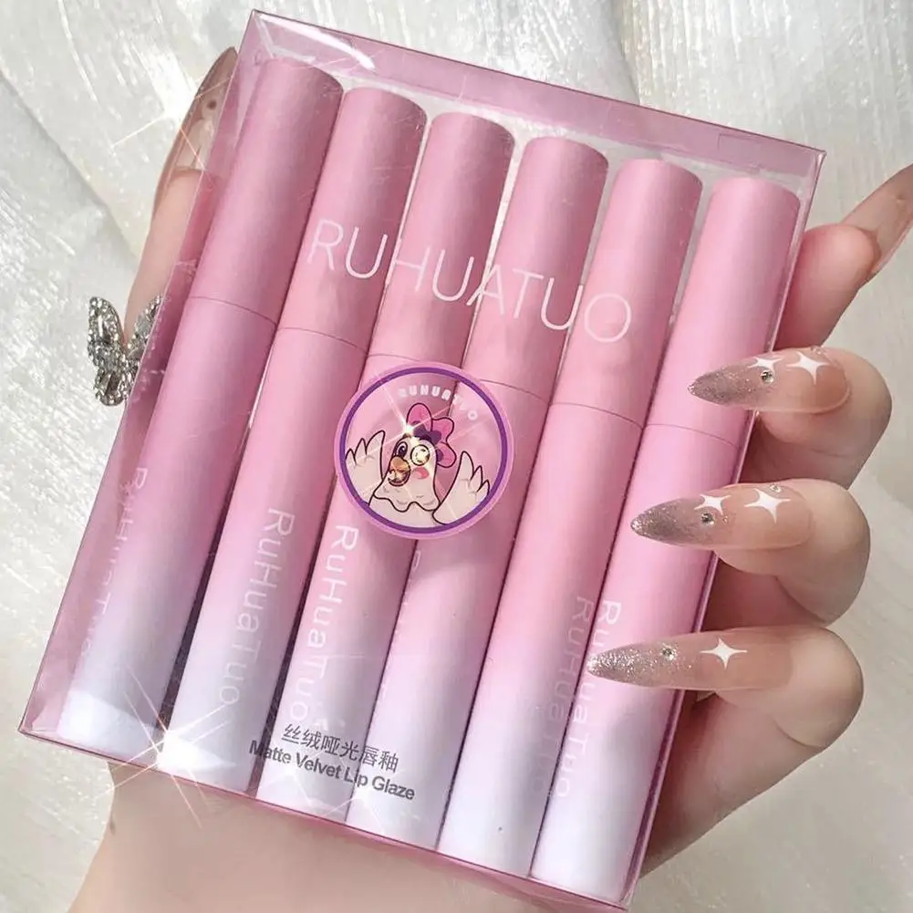 6pcs/set Velvet Matte Lip Gloss Waterproof Natural Moisturizing Lipstick Tint Cosmetic Long Sexy Red Lasting Lip Makeup M7q0
6pcs/set Velvet Matte Lip Gloss Waterproof Natural Moisturizing Lipstick Tint Cosmetic Long Sexy Red Lasting Lip Makeup M7q0