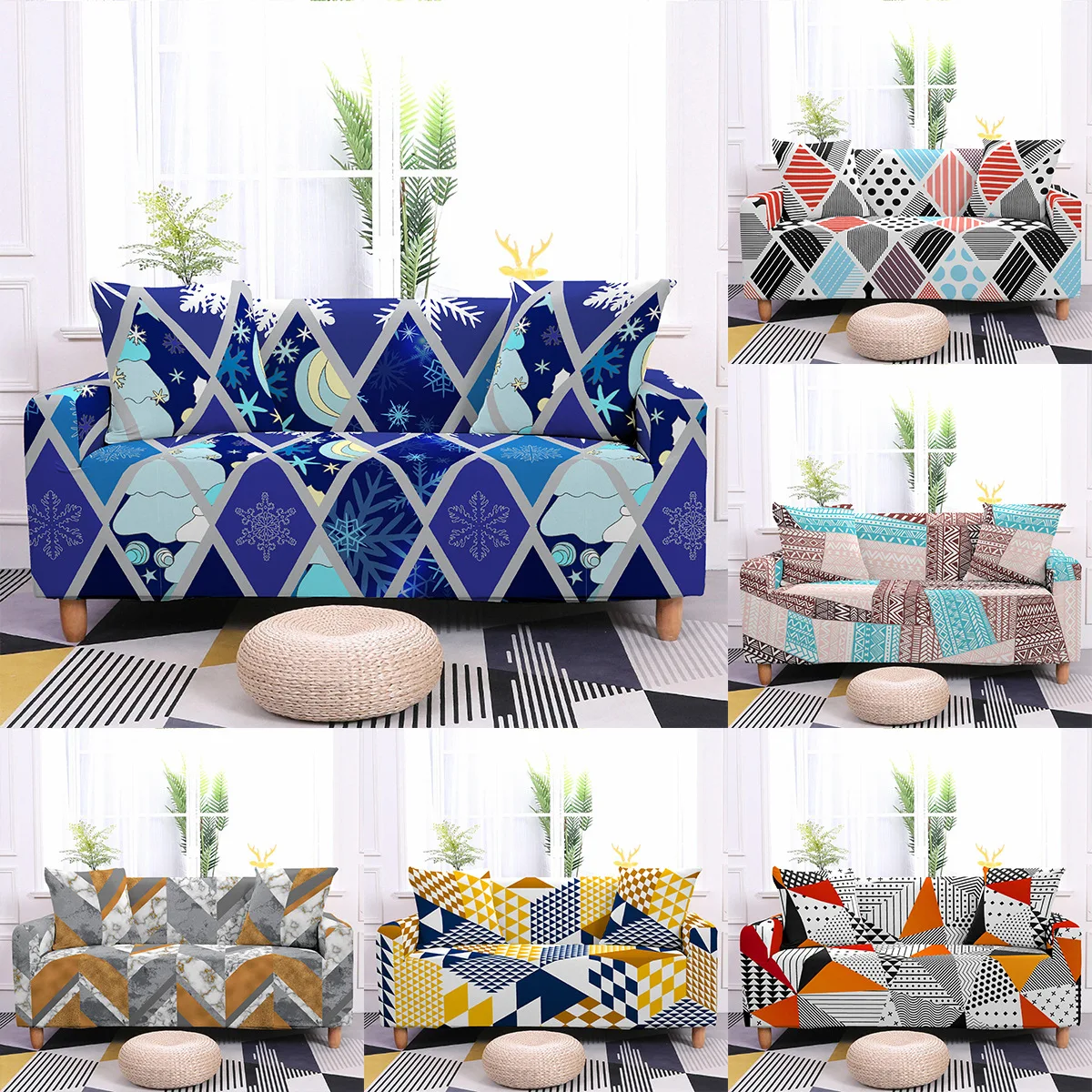 New 3D Digital Printing Elastic Sofa Cover Home Decor Spandex Art Sofa Covers for Living Room Dust Proof Sectional Sofa Cover
New 3D Digital Printing Elastic Sofa Cover Home Decor Spandex Art Sofa Covers for Living Room Dust Proof Sectional Sofa Cover