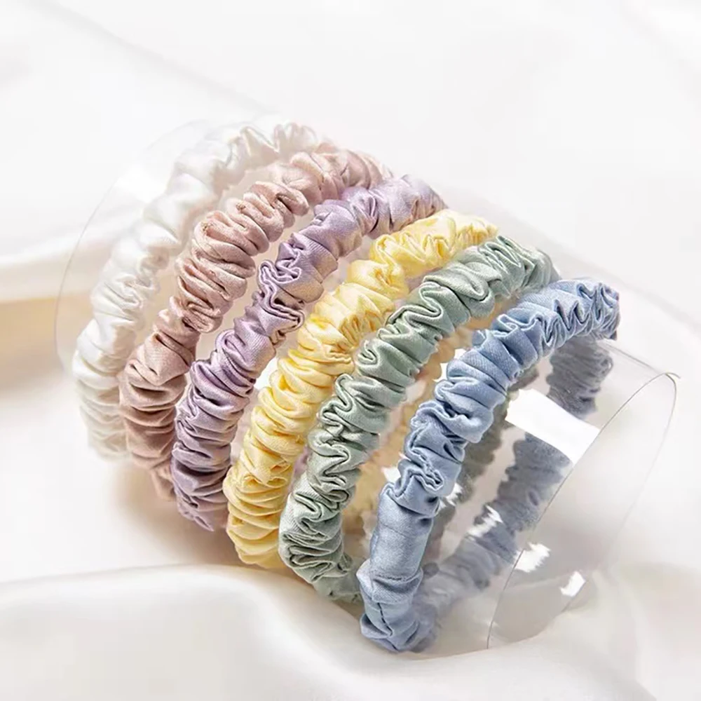 100% Real Silk 22 Momme Solid Scrunchies Elastic 1CM Hair Bands Cute Hair Ties Ponytail Holder Hair Accessories for Women Girls
100% Real Silk 22 Momme Solid Scrunchies Elastic 1CM Hair Bands Cute Hair Ties Ponytail Holder Hair Accessories for Women Girls