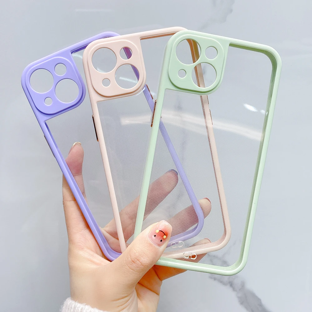 Clear Solid Candy Color Phone Case For iPhone 11 12 13 Pro Max X XR XS Max 7 8 6 6s Plus SE 2020 Camera Lens Protection Cover
Clear Solid Candy Color Phone Case For iPhone 11 12 13 Pro Max X XR XS Max 7 8 6 6s Plus SE 2020 Camera Lens Protection Cover