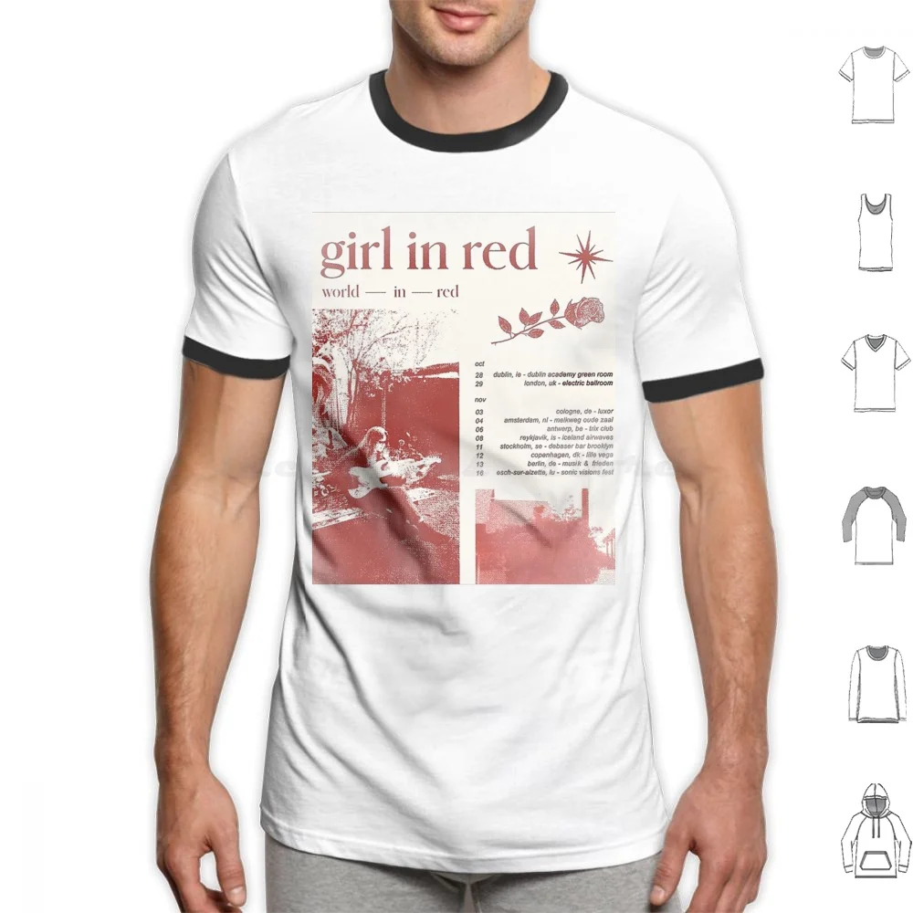 Футболка Girl In Red Tour для мужчин и женщин, хлопок, принт «сделай сам», модная музыкальная эстетика с красной Индией для девушек
Футболка Girl In Red Tour для мужчин и женщин, хлопок, принт «сделай сам», модная музыкальная эстетика с красной Индией для девушек