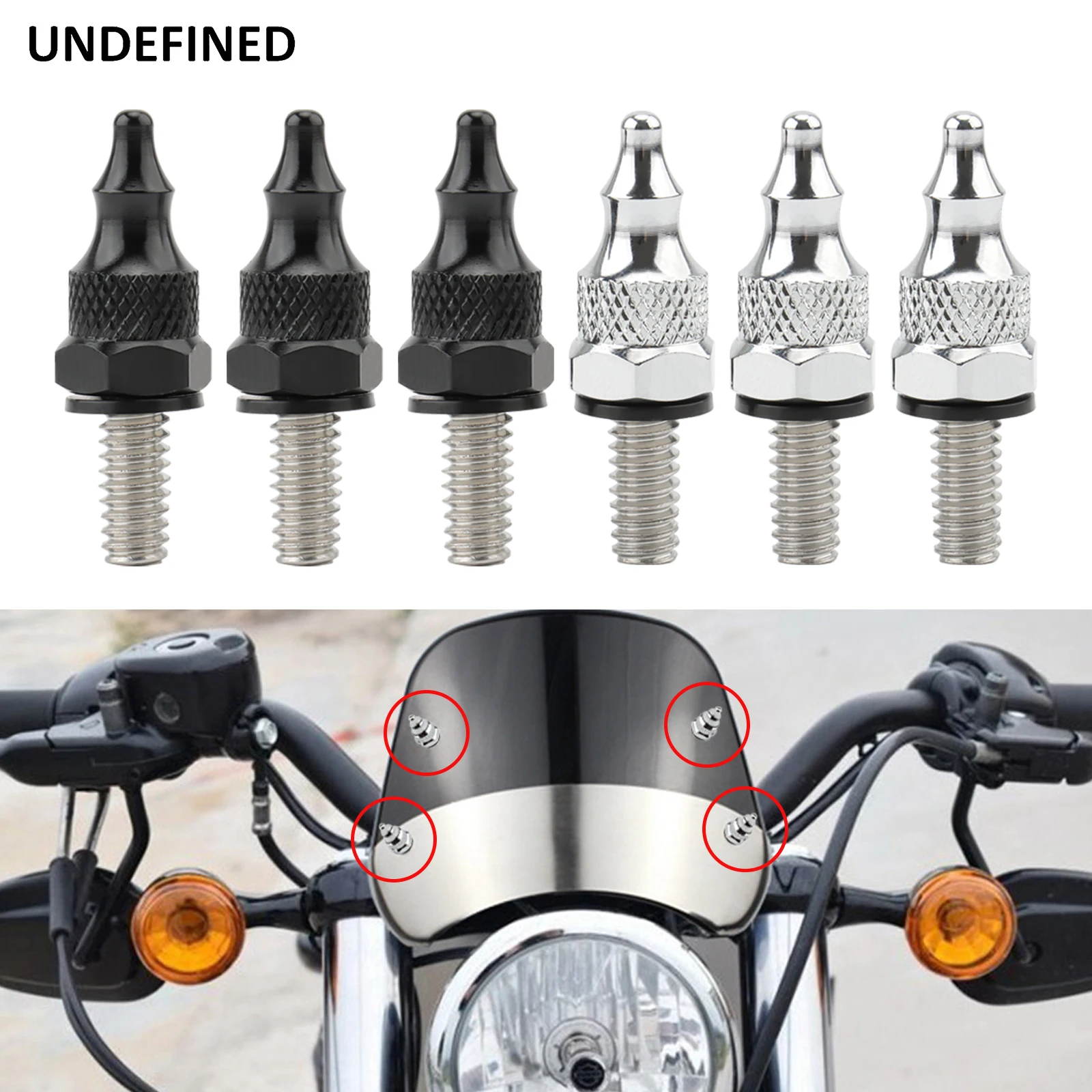 

Spike Windscreen Bolt Screw For Harley Touring Electra Street Tour Tri Glide FLHX 96-13 Windshield Fairing Mounting Bolts Screws