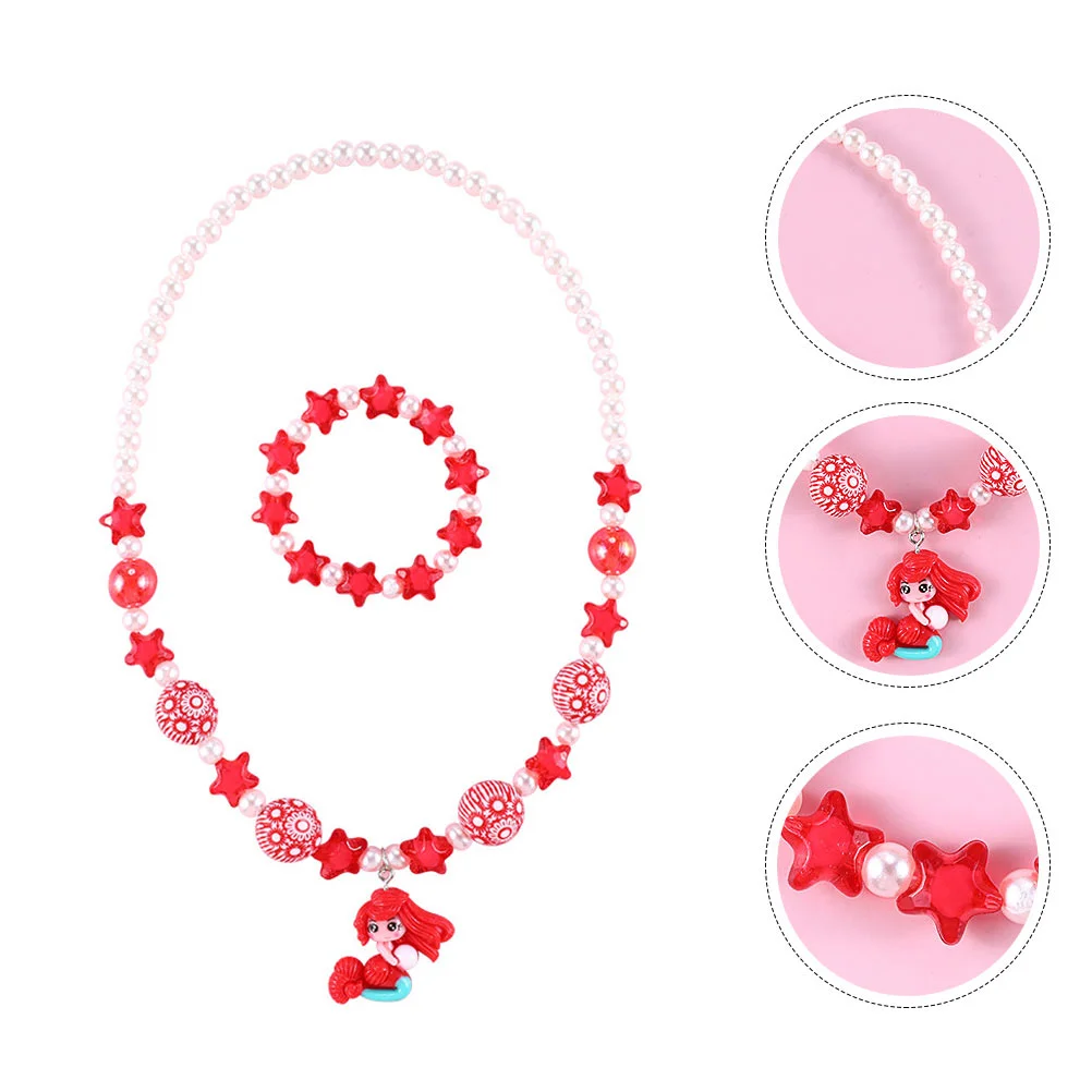 Mermaid Necklace Kids Suit Case Sweet Decor Jewelry Wrist Chain Delicate Resin Girl Choker Bangle Kit Child Bracelet
Mermaid Necklace Kids Suit Case Sweet Decor Jewelry Wrist Chain Delicate Resin Girl Choker Bangle Kit Child Bracelet