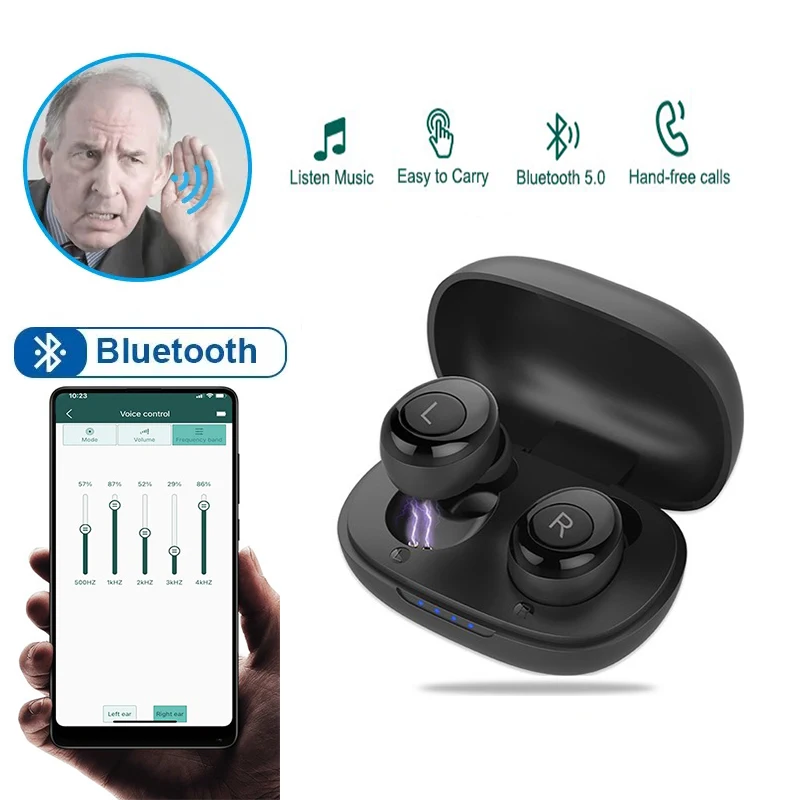 Bluetooth-слуховой аппарат, перезаряжаемый невидимый слуховой аппарат, приложение, цифровой звуковой усилитель для глухого звучания, беспроводной аппарат
Bluetooth-слуховой аппарат, перезаряжаемый невидимый слуховой аппарат, приложение, цифровой звуковой усилитель для глухого звучания, беспроводной аппарат