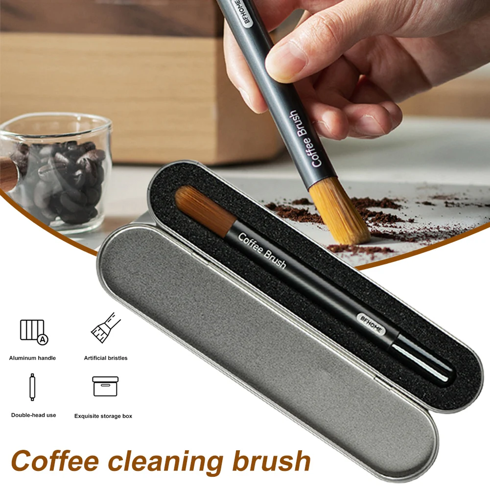 Universal Coffee Grinder Cleaning Brush Aluminum Handle Double Head Espresso Coffee Machine Cleaning Tool Brush For Kitchen
Universal Coffee Grinder Cleaning Brush Aluminum Handle Double Head Espresso Coffee Machine Cleaning Tool Brush For Kitchen