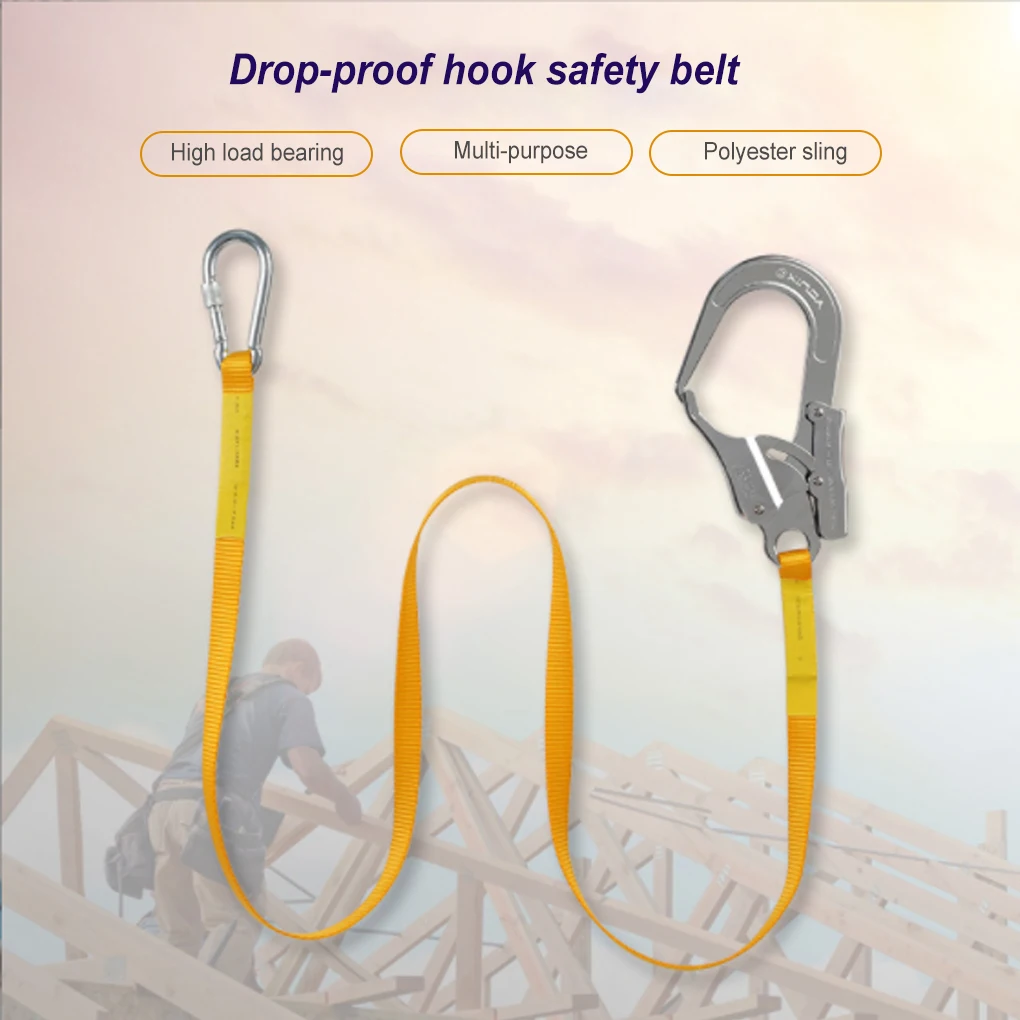 

Safety Hook Security Device Craftsmanship Industrial Supplies Carabiner High-strength Wear-resistance Harness Lanyard